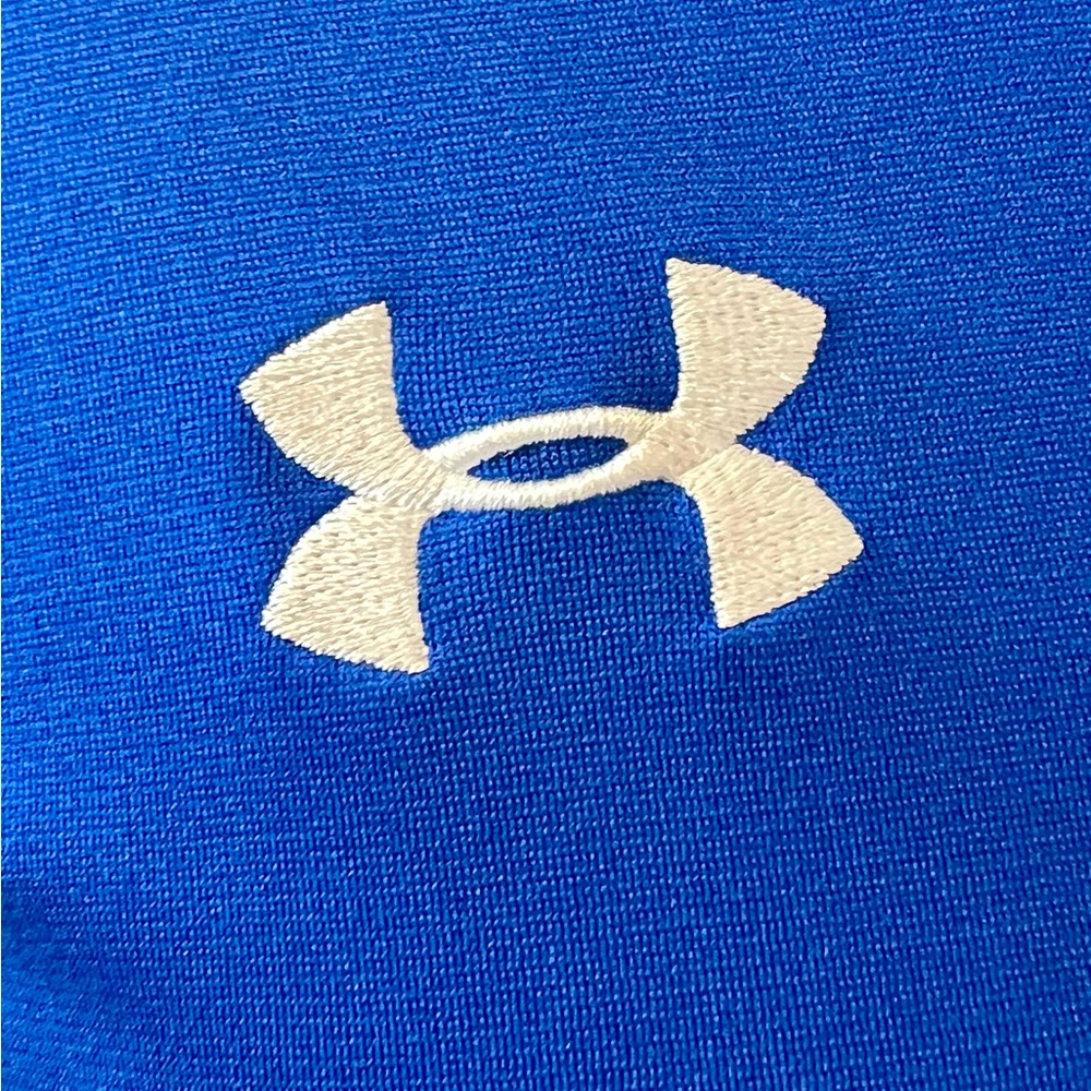Under Armour RIVAL Relaxed Fit Royal Blue and White Zip Up Jacket Small - Picture 5 of 13